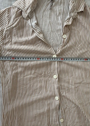 Bej Uzun Kadın Gömlek - Görsel 5