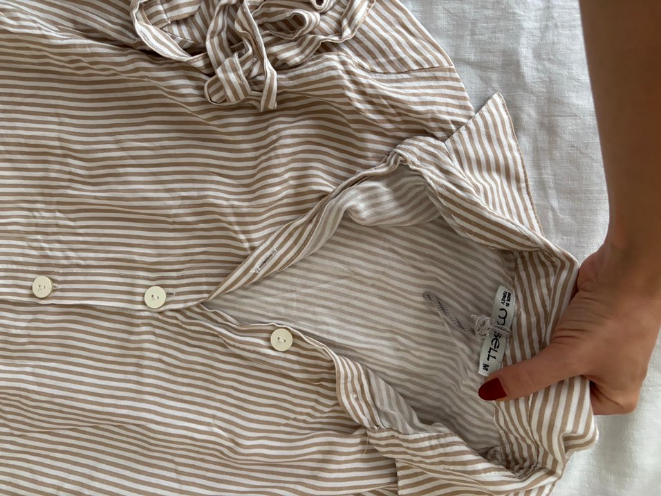 Bej Uzun Kadın Gömlek - Görsel 3