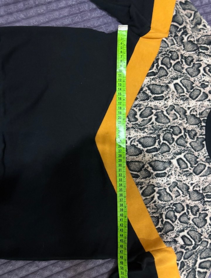 Yılan Desenli Kapüşonsuz Kadın Sweatshirt - Görsel 5