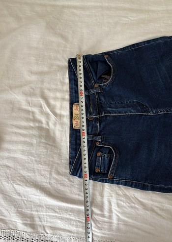 Kadın Mavi Dar Kesim Normal Boy Jean - Görsel 4