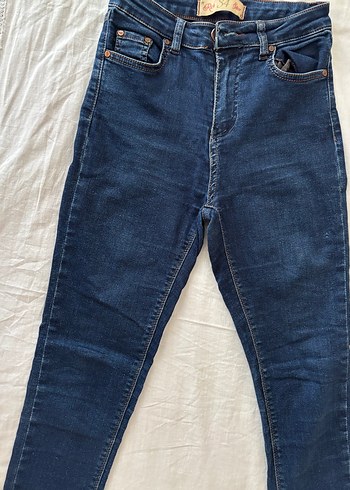 Kadın Mavi Dar Kesim Normal Boy Jean - Görsel 2