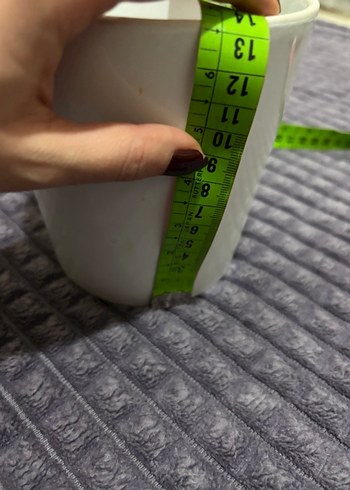 Beyaz ve Gri Seramik Vazo - Görsel 6