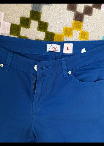 Kadın Lacivert Midi Denim Pantolon - Görsel 2
