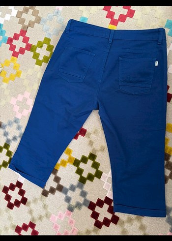 Kadın Lacivert Midi Denim Pantolon - Görsel 3