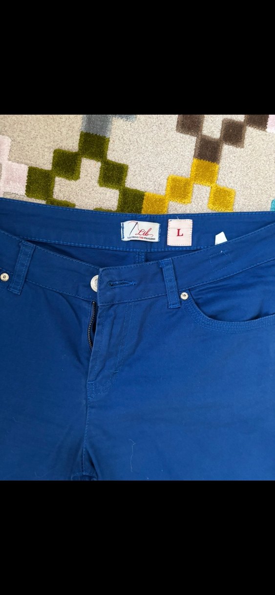Kadın Lacivert Midi Denim Pantolon - Görsel 2