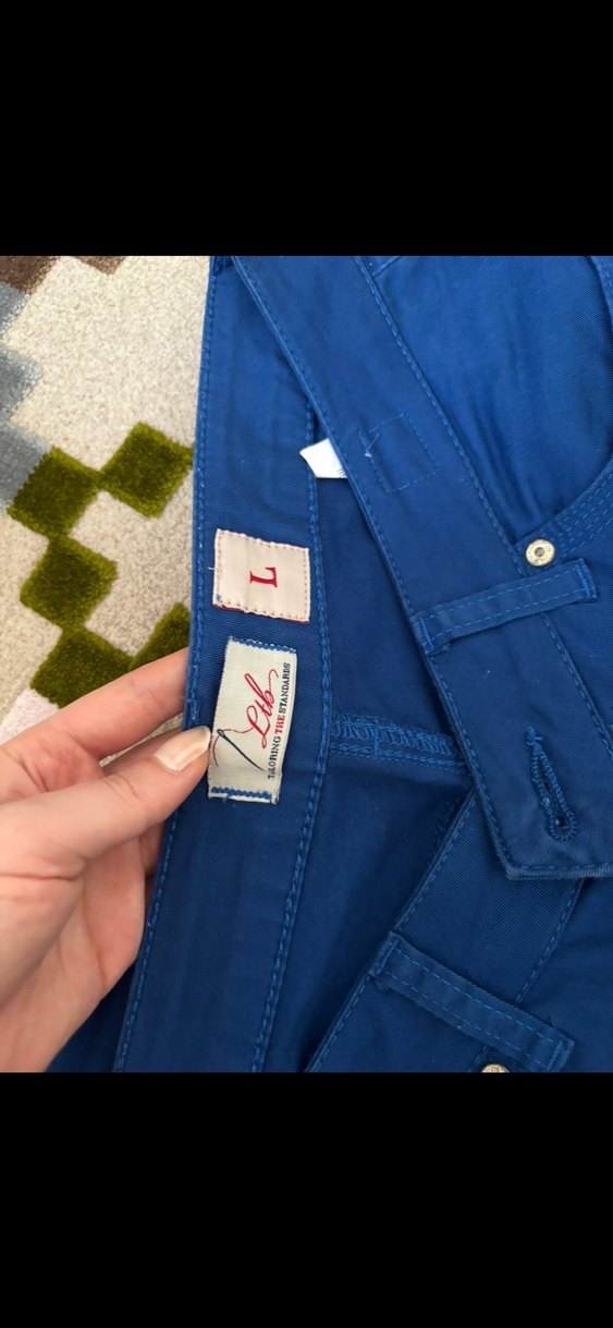 Kadın Lacivert Midi Denim Pantolon - Görsel 4