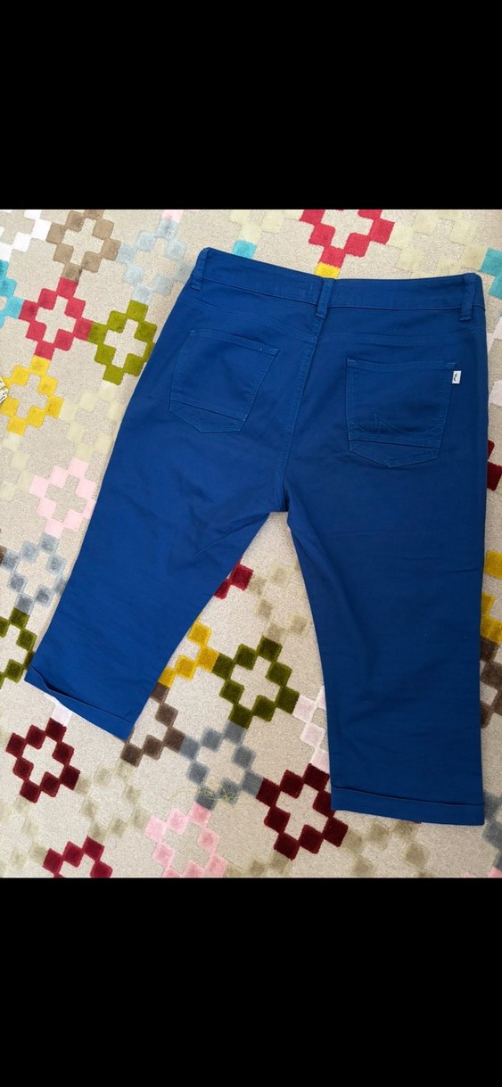 Kadın Lacivert Midi Denim Pantolon - Görsel 3