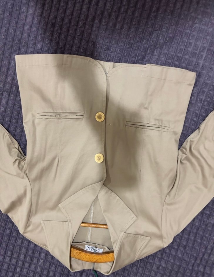 Bej Düğmeli Kadın Blazer Ceket - Görsel 2