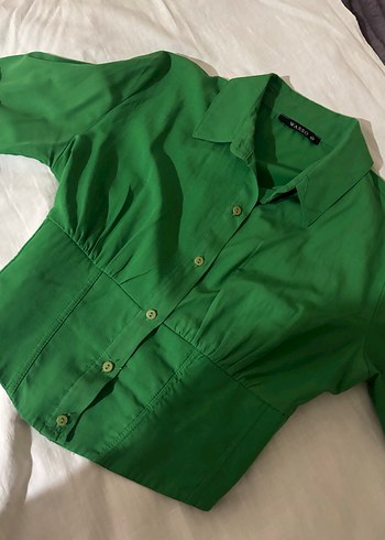 Yeşil Kadın Gömlek - Görsel 2