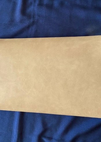 Bej Süet Tokalı Kadın Portföy Çanta - Görsel 2