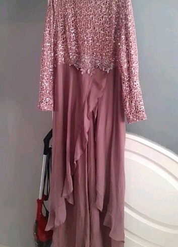 E.L.F 48 beden tulumlu sifon elbise