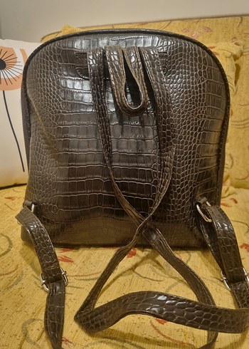 Sergio Giorgianni Kahverengi Deri Sırt Çantası - Görsel 5