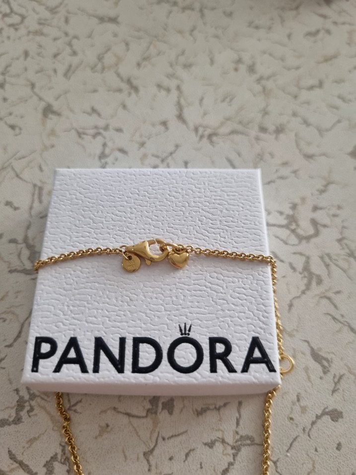 Işıltılı Sonsuz Kalp Altın Kaplama Kolye PANDORA - Görsel 5