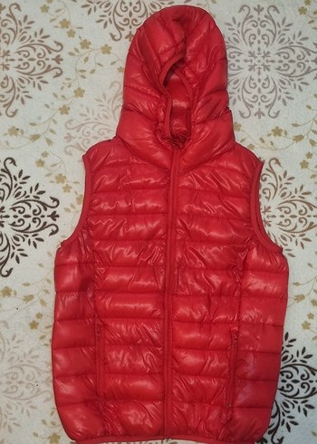 Kadın Kırmızı Kapüşonlu Şişme Yelek (LTB) - Görsel 2