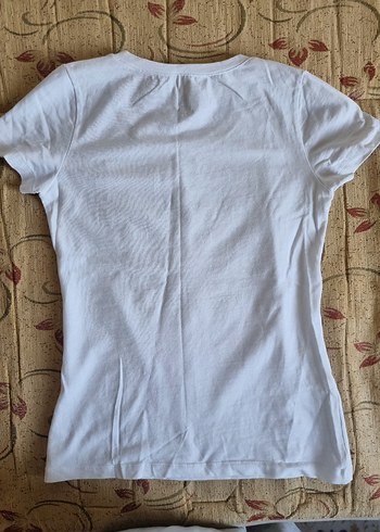 Beyaz Basic Pamuklu Kısa Kollu Tişört Batik - Görsel 5