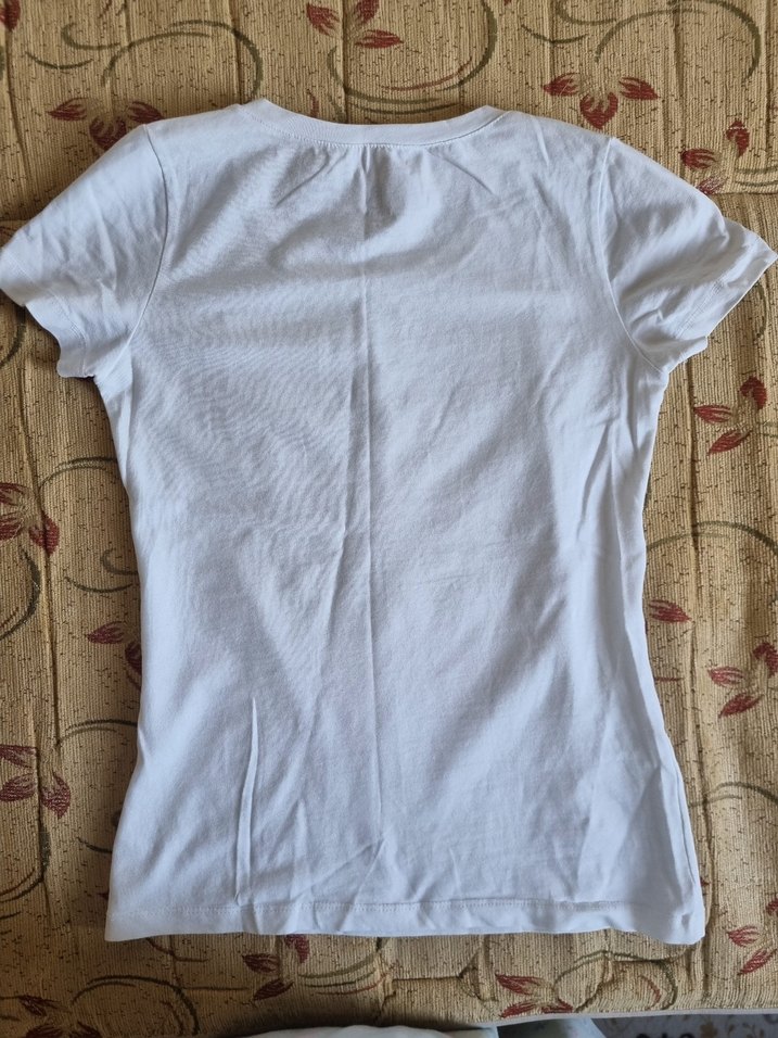 Beyaz Basic Pamuklu Kısa Kollu Tişört Batik - Görsel 5