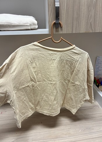 LC Waikiki Bej Baskılı Kısa Kollu Kadın Tişört