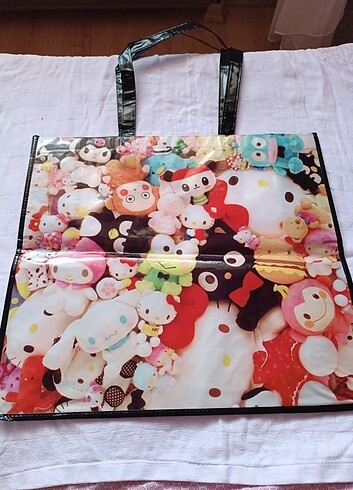 Hello Kitty Hello kitty büyük boy alışveriş çantası