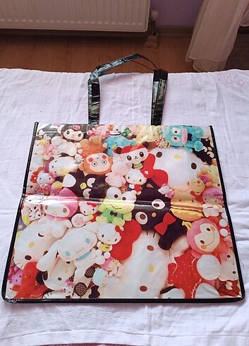 Hello kitty büyük boy alışveriş çantası
