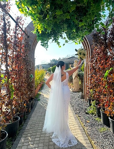 Yırtmaçlı Balık gelinlik - Görsel 5