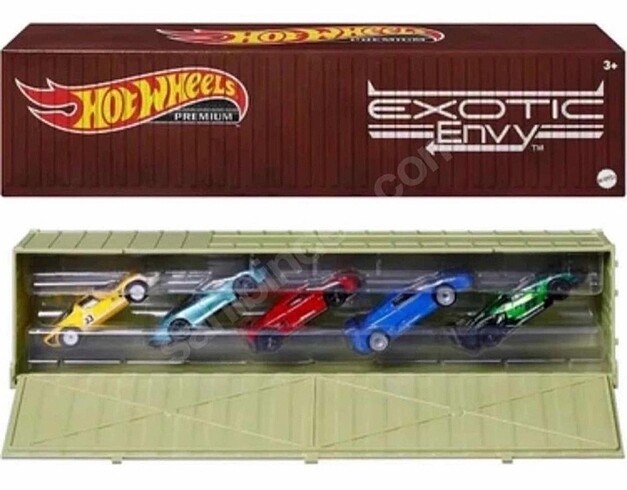 Hot wheels premium exotic envy konteyner