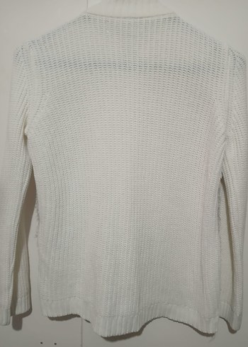 Kız Çocuk Beyaz Kürklü Fitilli Ceket - Görsel 2