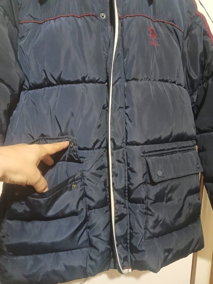 Düğmeli Lacivert Erkek Çocuk Mont - Görsel 2