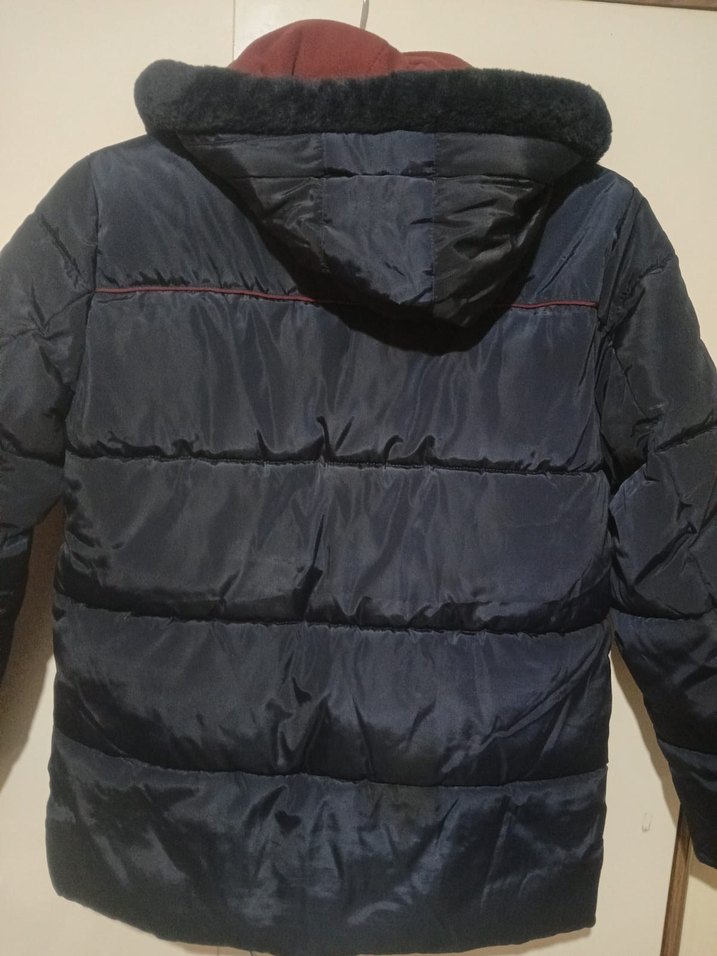 Düğmeli Lacivert Erkek Çocuk Mont - Görsel 3