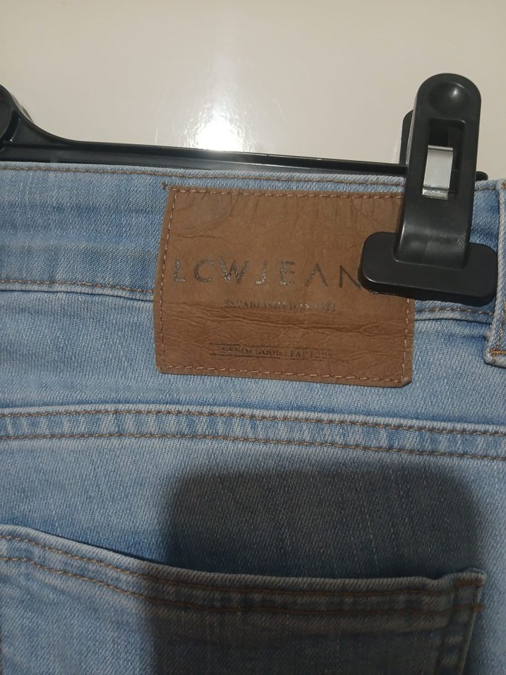 Pastel Mavi erkek Denim Pantolon - Görsel 3