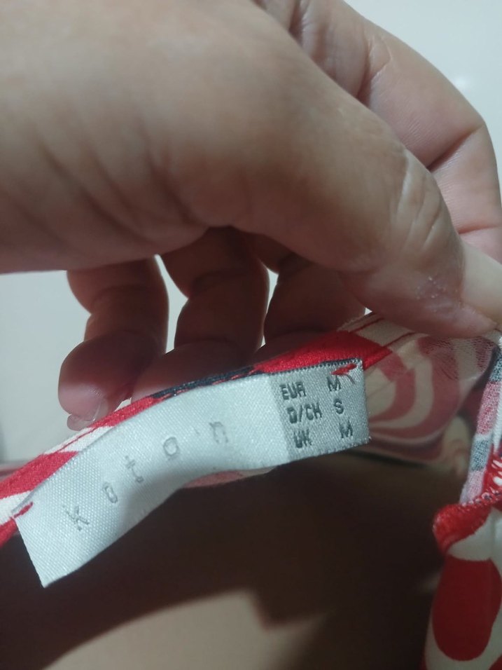 Renkli Desenli Mini V Yaka Kadın Elbise - Görsel 3