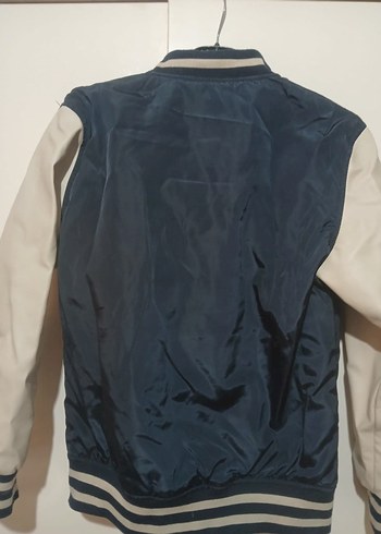 Erkek Çocuk Mavi Baskılı Fermuarlı Ceket - Görsel 2