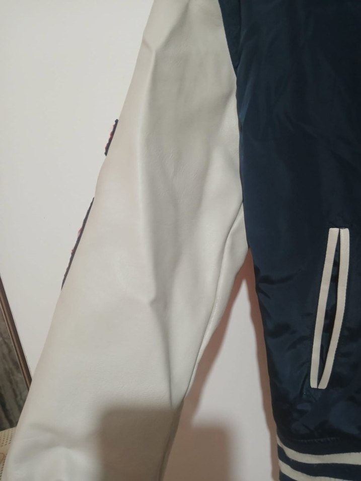 Erkek Çocuk Mavi Baskılı Fermuarlı Ceket - Görsel 4