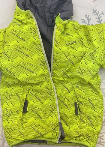 Sarı Fermuarlı Erkek Çocuk Mont çift taraflı Decathlon - Görsel 7