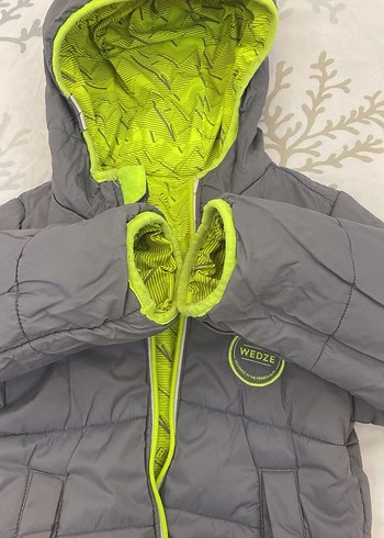 Sarı Fermuarlı Erkek Çocuk Mont çift taraflı Decathlon - Görsel 5