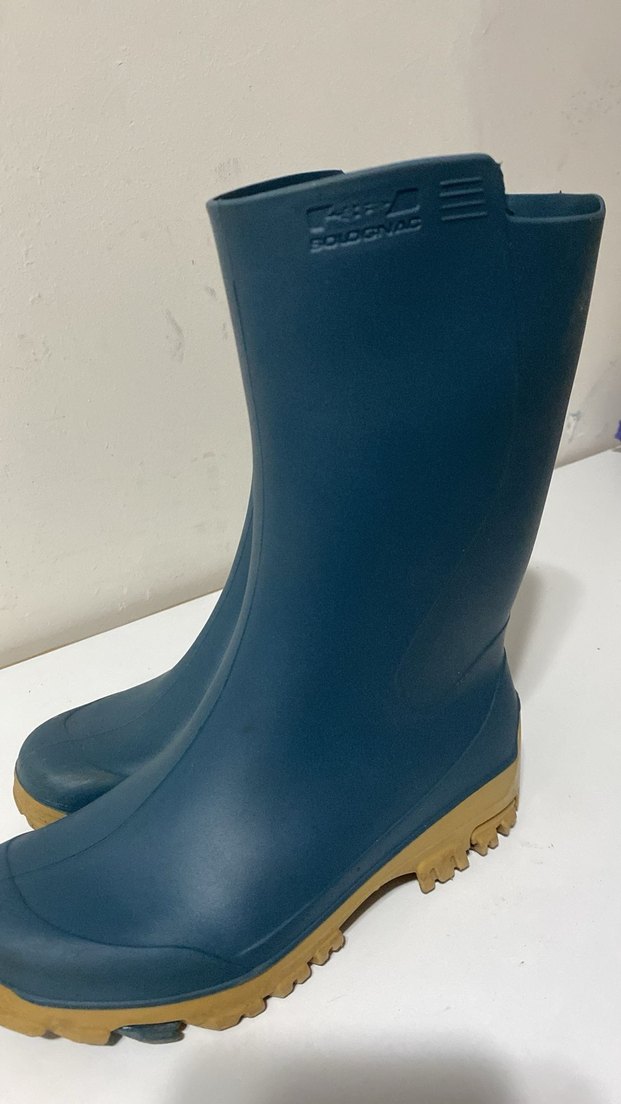 Koyu Mavi Erkek Çocuk Lastik Çizme yağmur çizmesi - Görsel 4