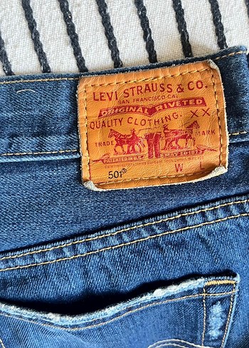 Levis 501 Mavi Denim Jean