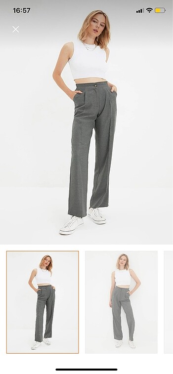 Trendyolmilla gri pantolon