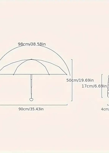 Unisex Mini Şemsiye - Görsel 3
