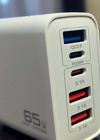 65W Hızlı Şarj Destekli Çoklu Şarj Aleti - Görsel 3