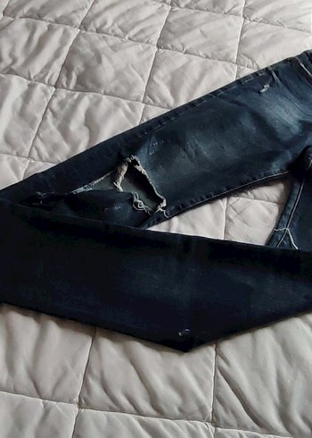 Pull&Bear Lacivert Erkek Kot Pantolon - Görsel 6