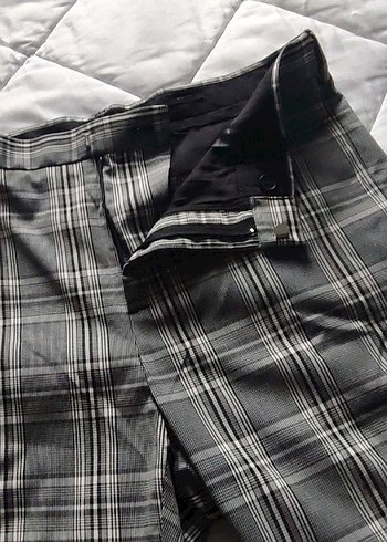 Gri Ekoseli Modern Kumaş Erkek Pantolonu - Görsel 7