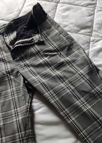 Gri Ekoseli Modern Kumaş Erkek Pantolonu - Görsel 4