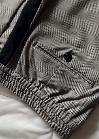 H&M Ekoseli Erkek Kumaş Pantolon - Görsel 5