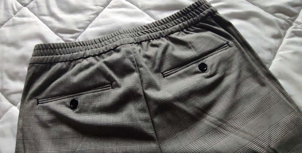 H&M Ekoseli Erkek Kumaş Pantolon - Görsel 2