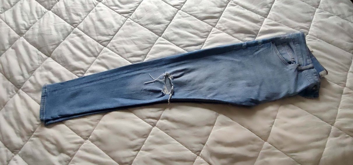 Bershka Mavi Dar Kesim Erkek Jeans - Görsel 3