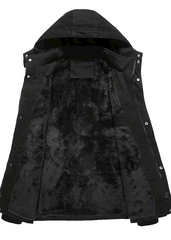 l/xl Beden Erkek Kışlık Polar Astarlı Mont