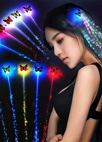 Led Işıklı Saç Örgüsü Klipsi