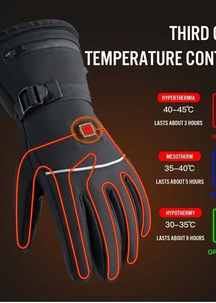 Elektrikli Sıcaklık Kontrollü Eldiven - Görsel 2