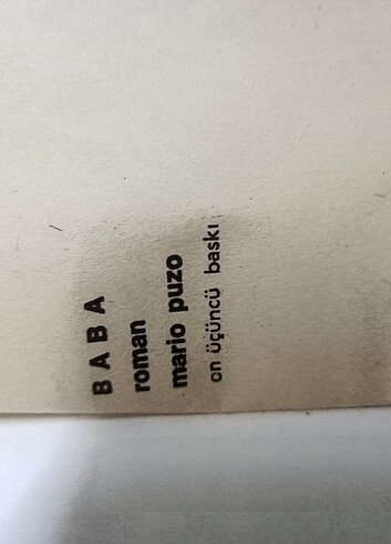 Gad father filminin esinlendiği kitap baba kitabı