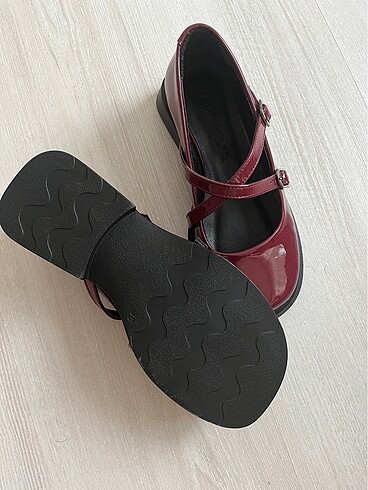 36 Beden bordo Renk Mary jane Ayakkabı bordo